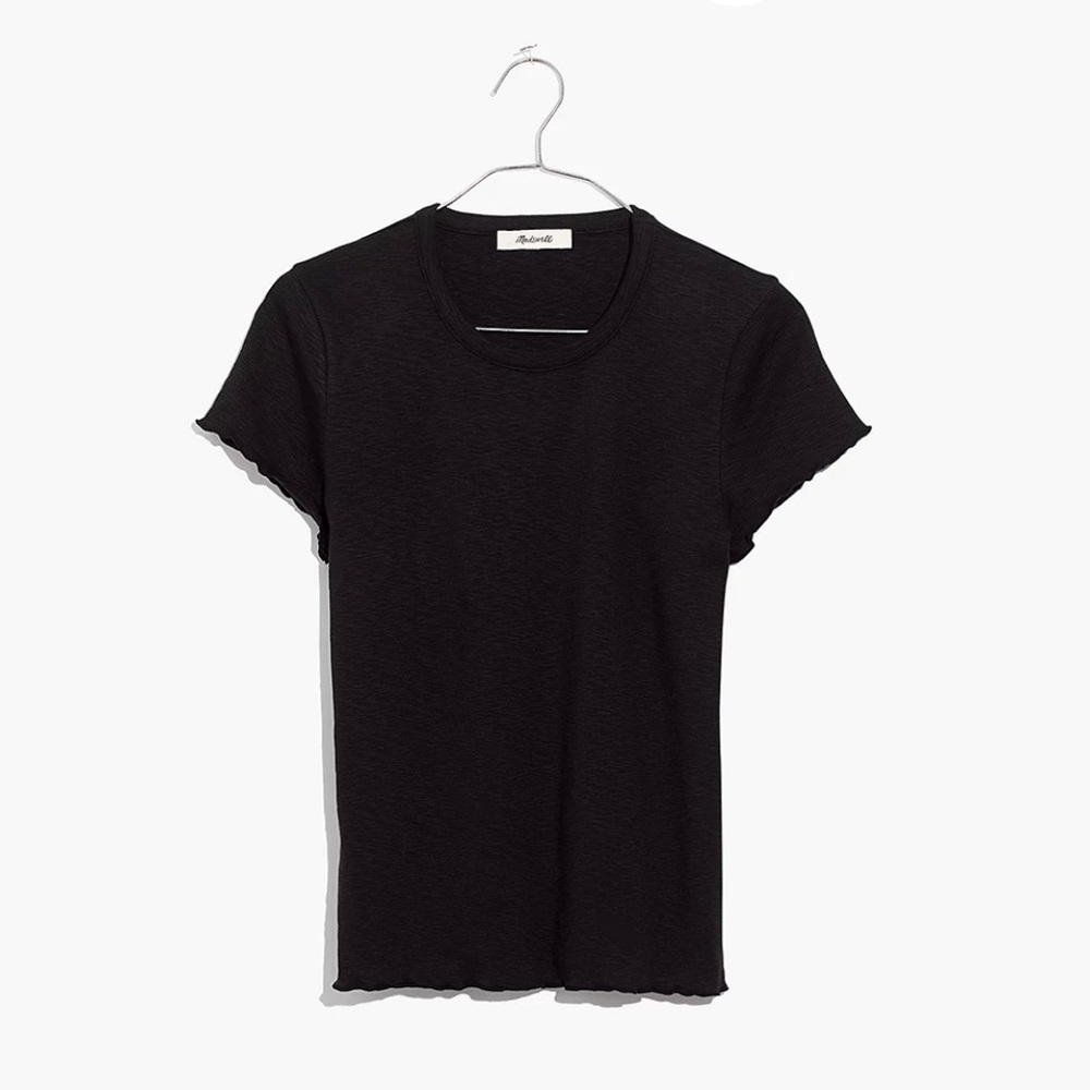 Madewell XS Black Baby tee.